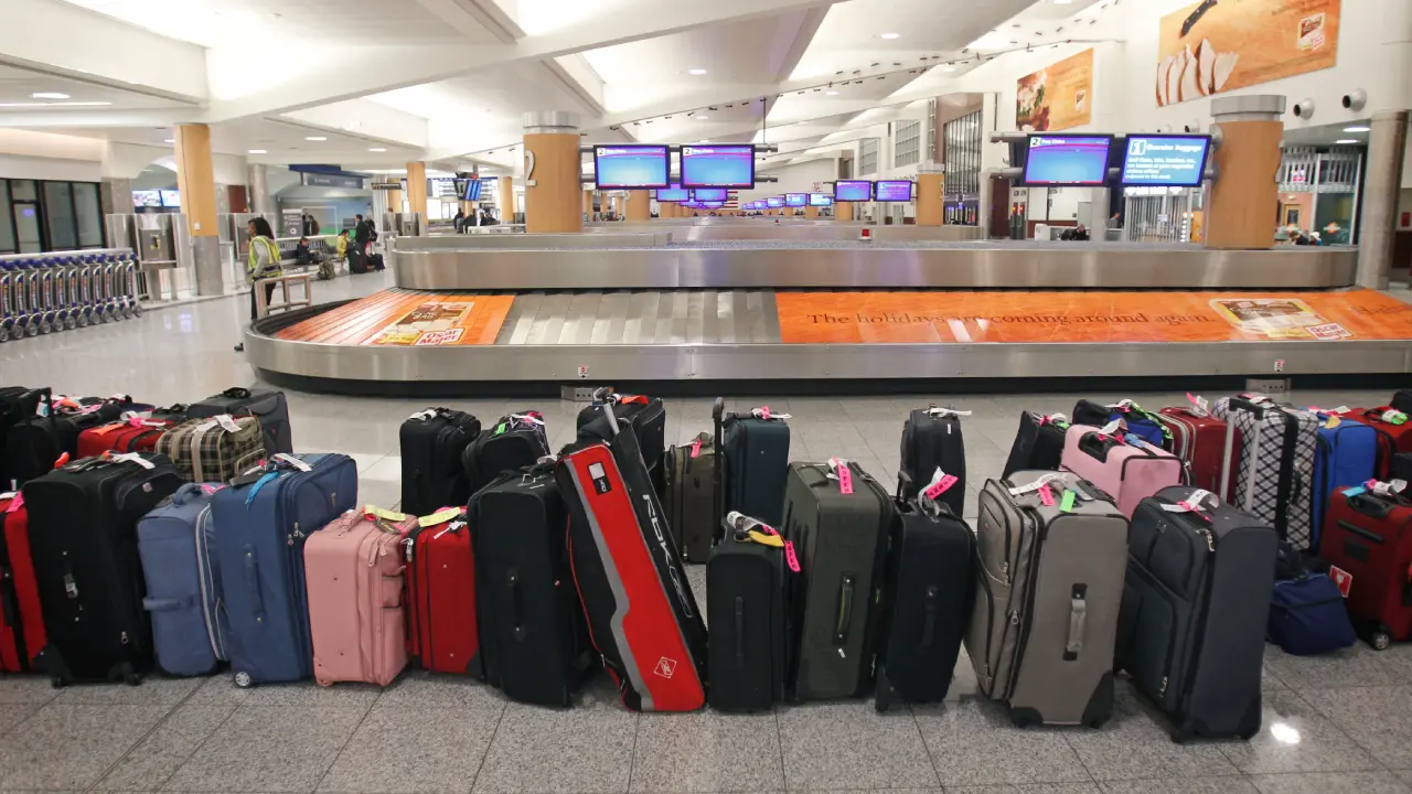 Atlanta Airport terminal map focusing on baggage pickup areas